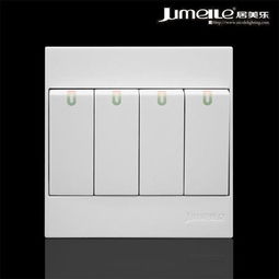 居美樂電工風神系列四位單極大蹺板開關 插座 fs 07 86型鋼架開關 象牙白色面板